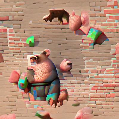 Detailed 3D Render of a ManBearPig