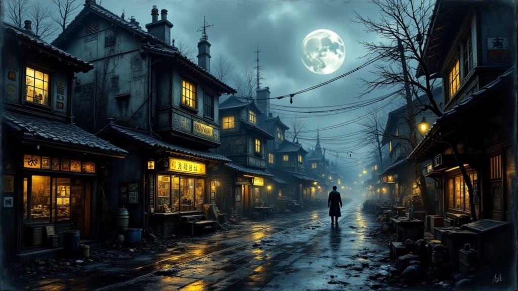 Post-Apocalyptic Tokyo in Hyper-Realistic Style