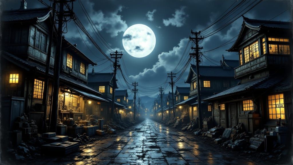 Post-Apocalyptic Tokyo in Hyper-Realistic Style