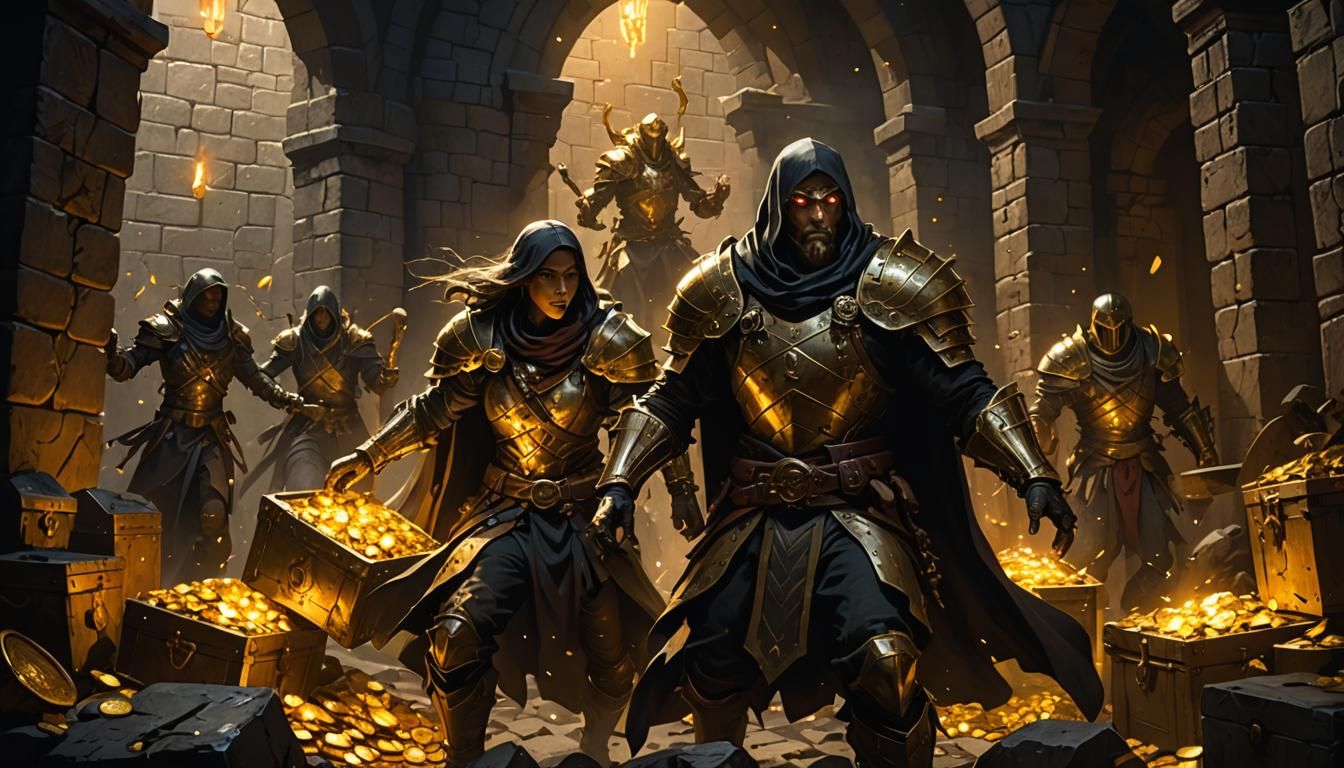 Dark Fantasy Rogue Steals Artifact