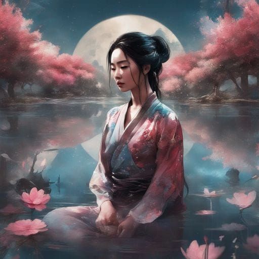 Princess Mulan Digital Art Portrait