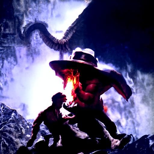 Indiana Jones' Infernal Showdown with Satan