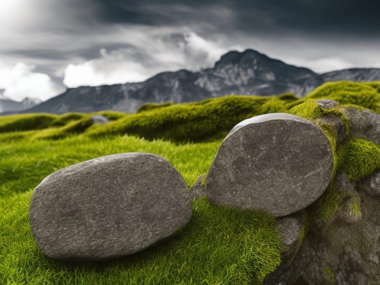 Moss-Covered Stone Troll in 4K Resolution