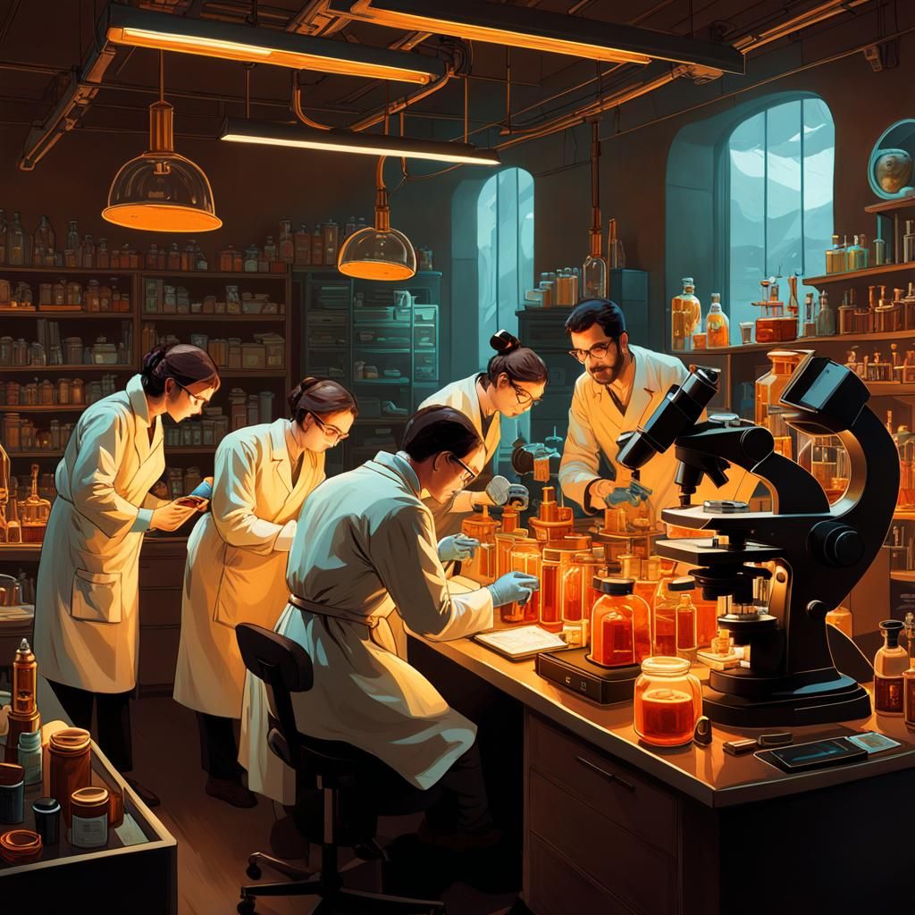 Scientists Study Fetus in Lab, Maximalist Style