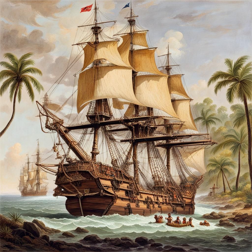Spanish Galleon in the West Indies, 1777