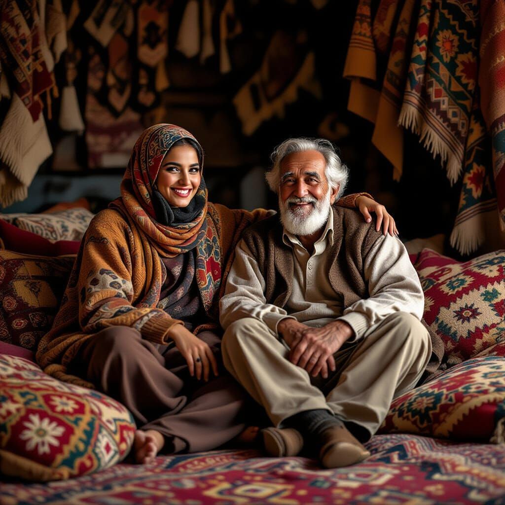 Omar Listens to Grandfather's Story in Cozy Room
