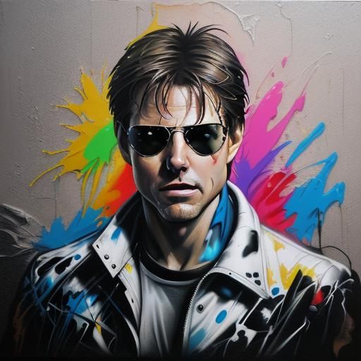 Graffiti Art Portrait in Street Art Style