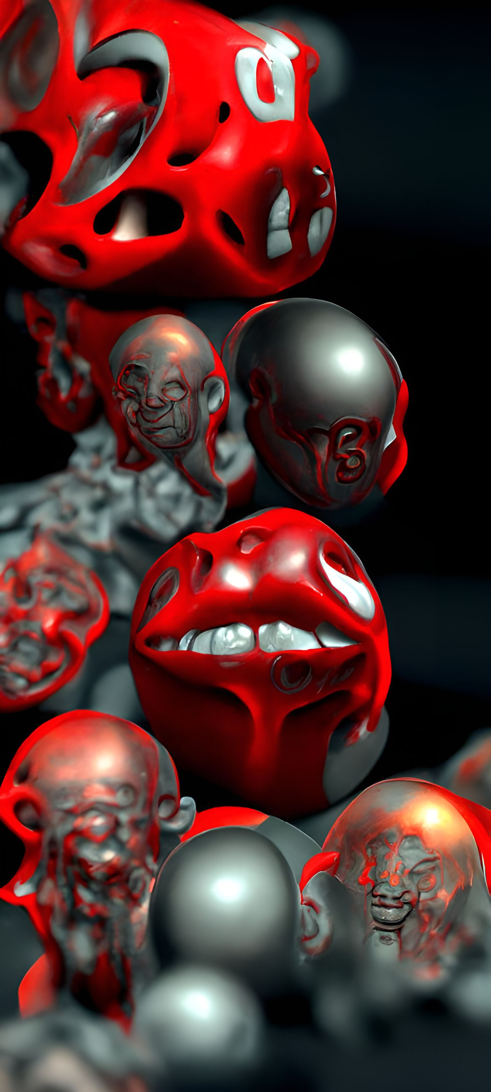 3D Faces Emerging from 2D Elements: Hyperrealistic Rendering