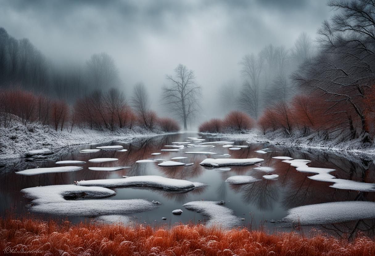 Surreal Winter Landscape