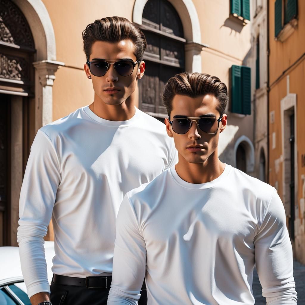 Handsome Teenage Secret Agent in Shades Illustration