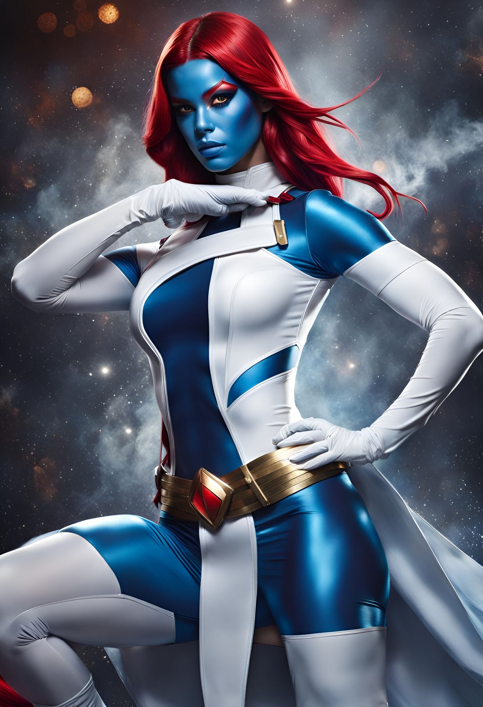 Hailee Steinfeld as Mystique Cosplay in 4K