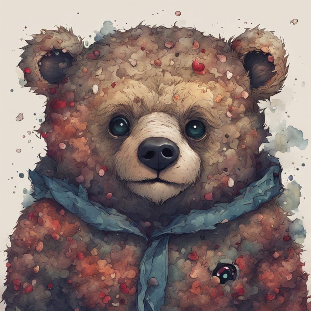 Creepy Mutated Teddy Bear Image