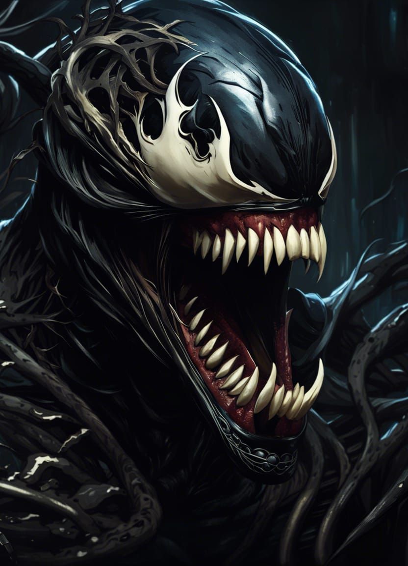Venom the Symbiote with Crazy Smile