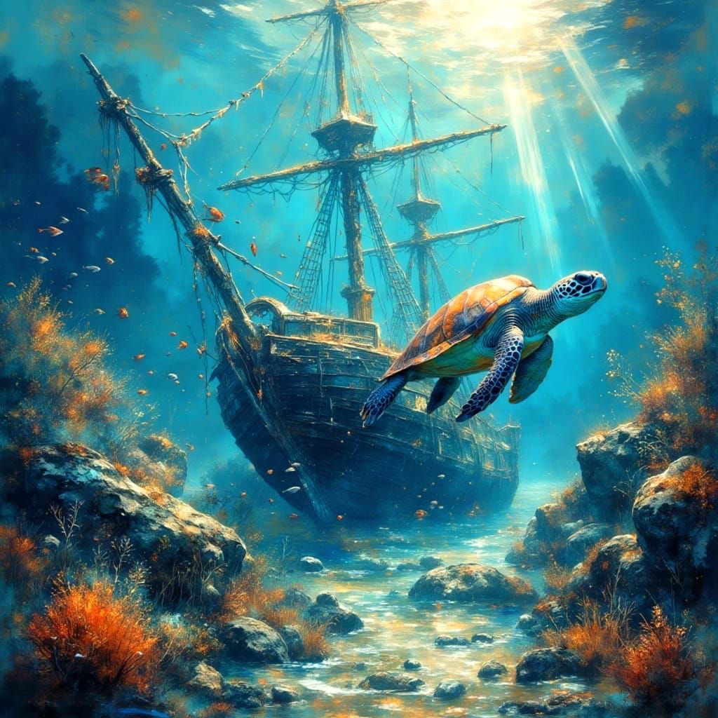 Underwater Treasure in Vibrant Colors