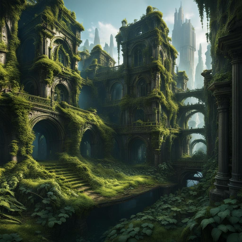 Overgrown City: Fantastical Art in Unreal Engine