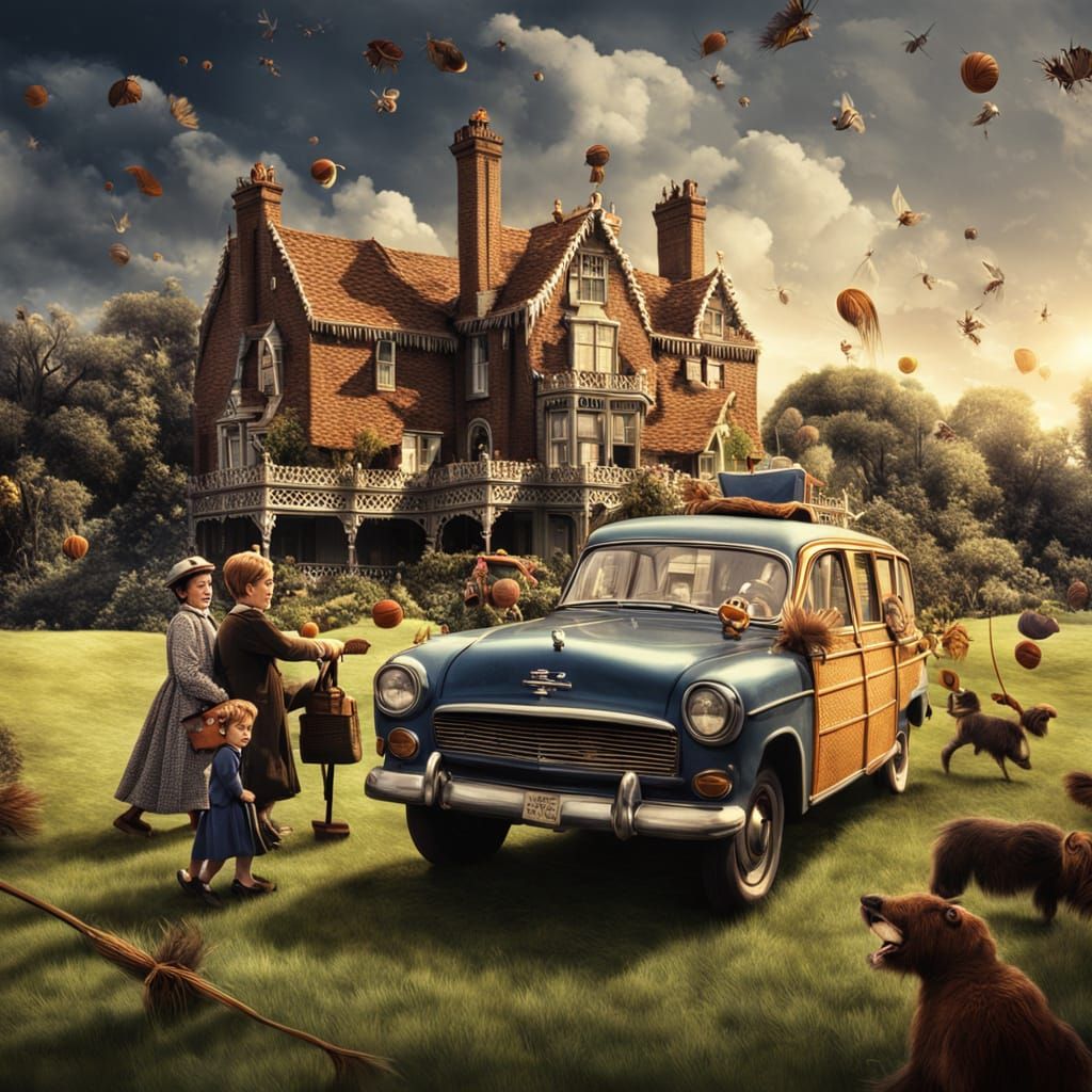 Bedknobs and Broomsticks film with Julie Andrews intricate d...