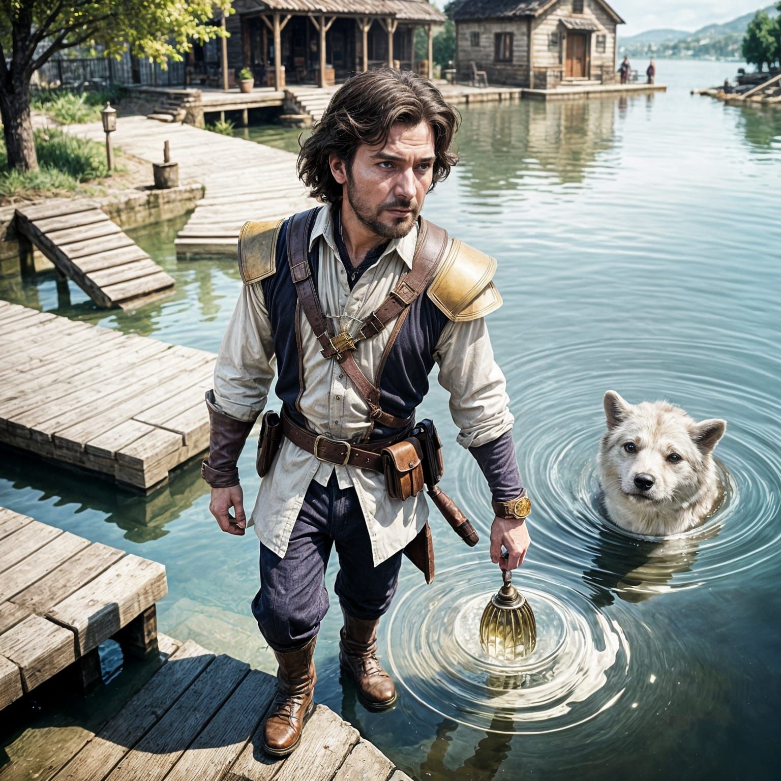 Vintage Film Noir Characters in a Sepia-Toned, Golden Ratio ...