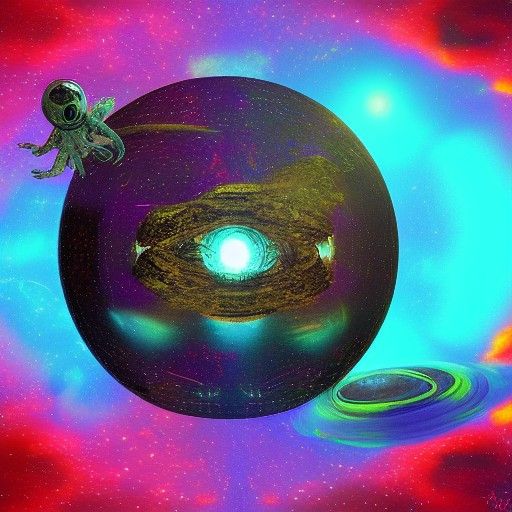 Alien War on Water Planet in Astral Style