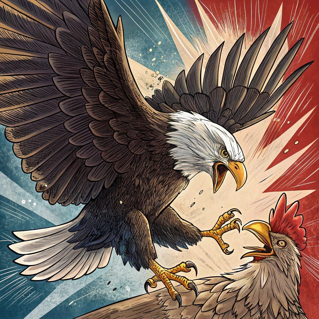 Eagle in Totem Flash Art