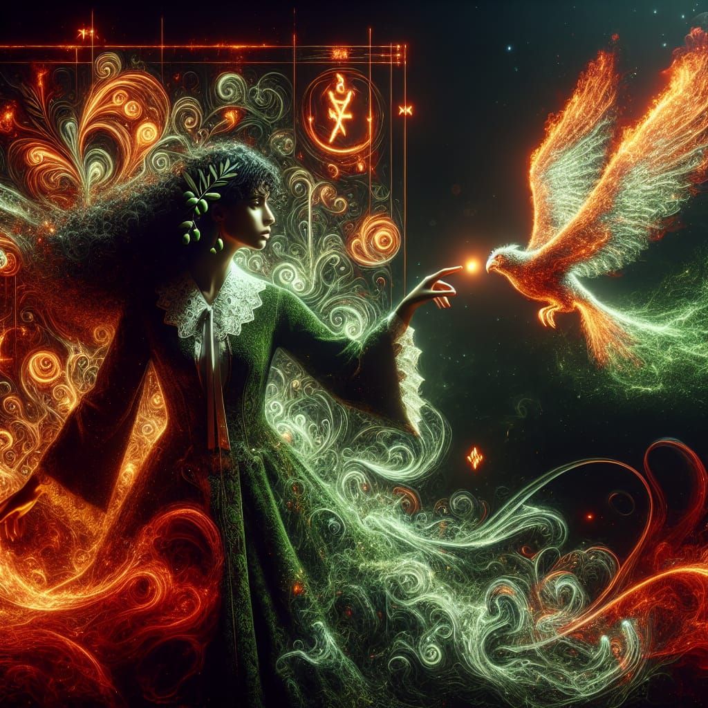 Palestinian Girl Summons Bird Patronus with Runes