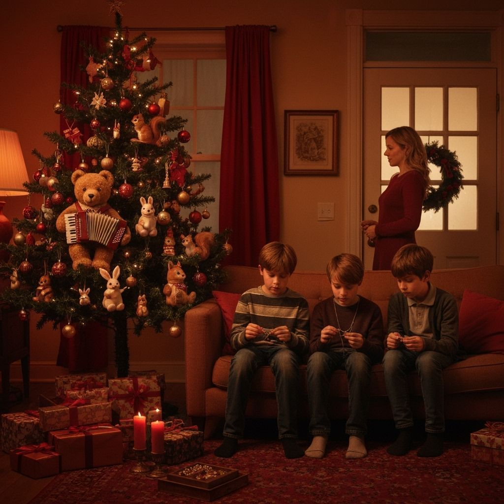 Nostalgic Holiday Scene with Rare Toys