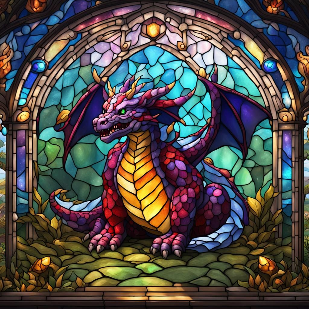 Stained Glass Dragon