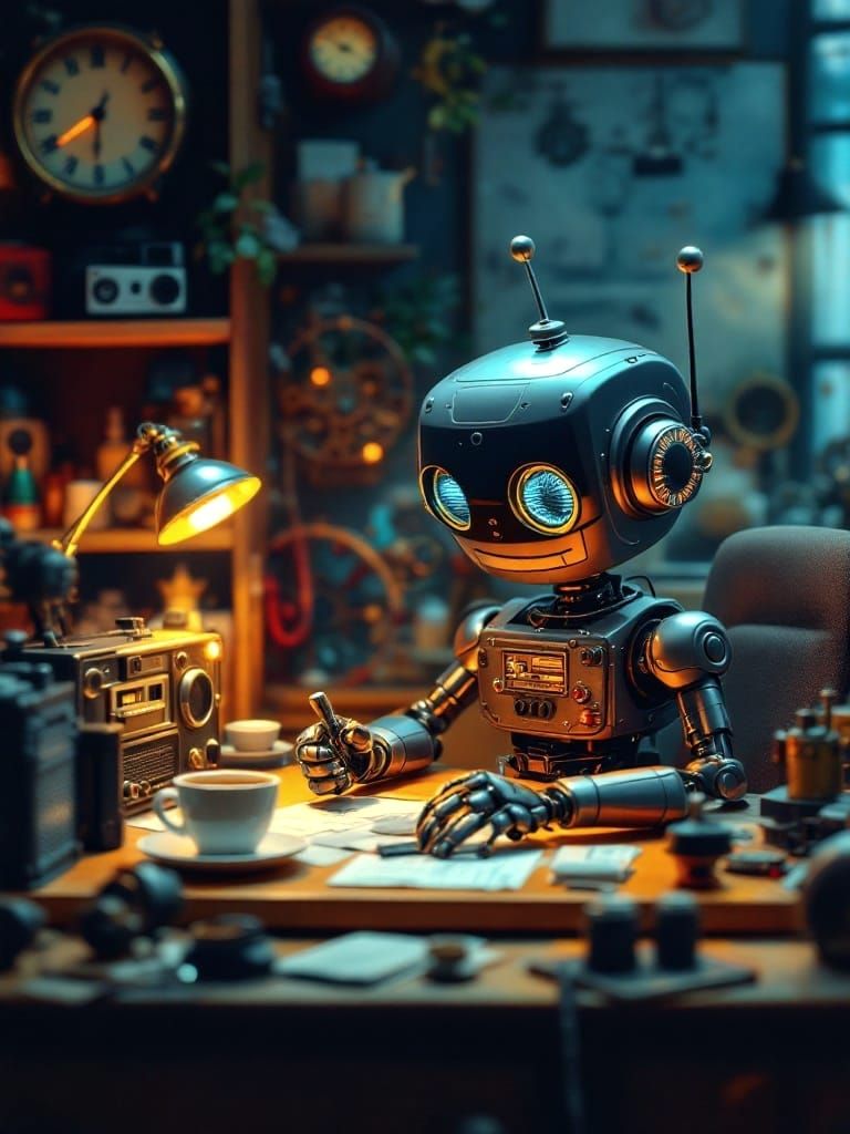 Retro Robot Builder at Work