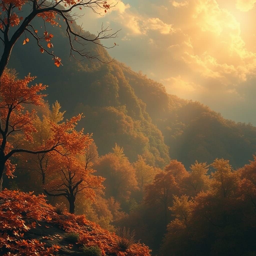 Dramatic Autumnal Landscape in Digital Matte Painting