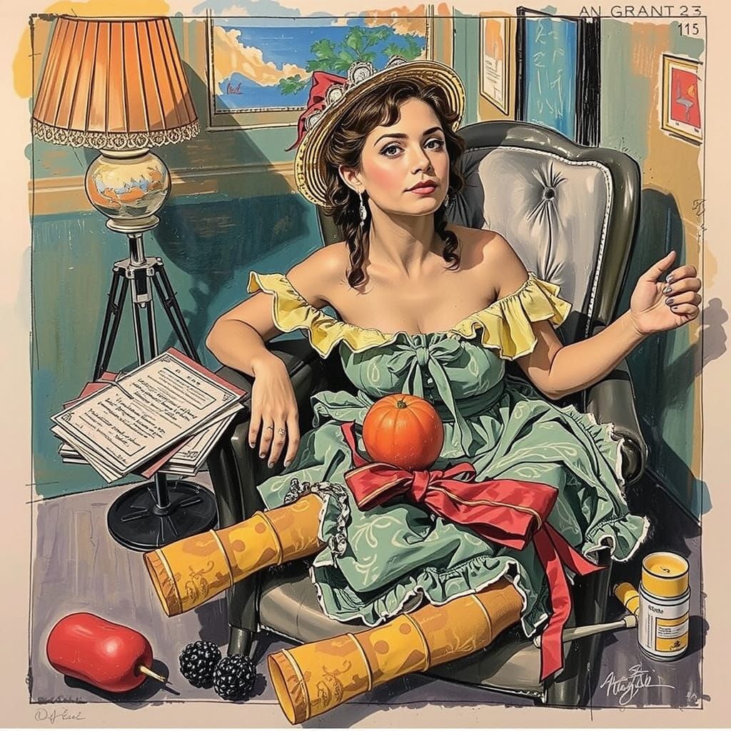 Etcher's Etching of an Artist's Sketch