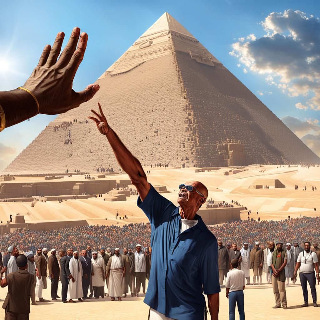 Pharaoh's Telekinetic Power at Giza Pyramid
