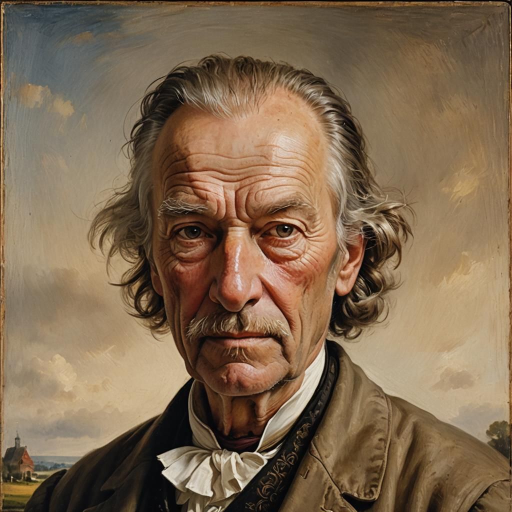 Classic Dutch Portrait of Paulus Aleman in Golden Age Style