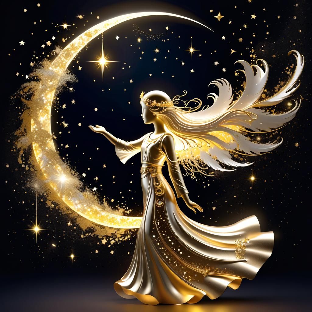 Celestial Sprites and Angels in Space