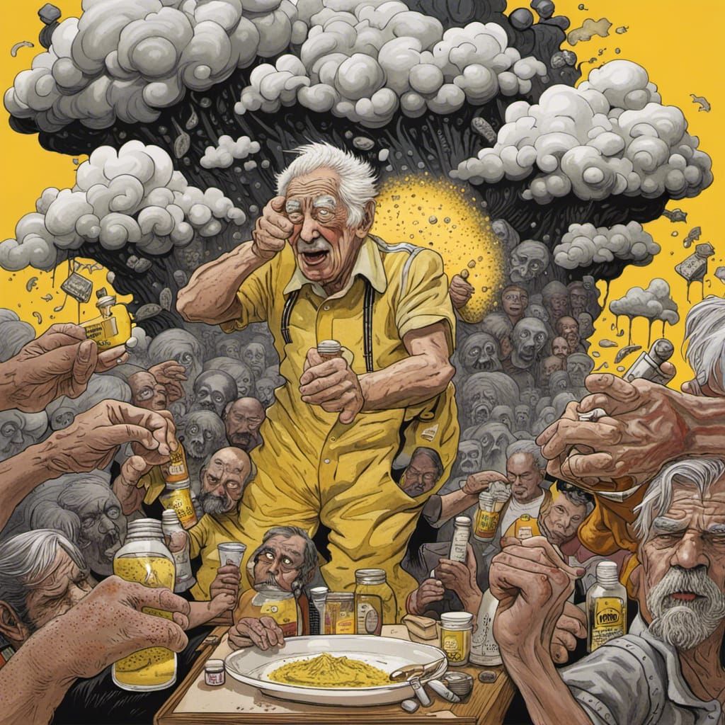 Old Man's Mustard Request: Social Realism Art