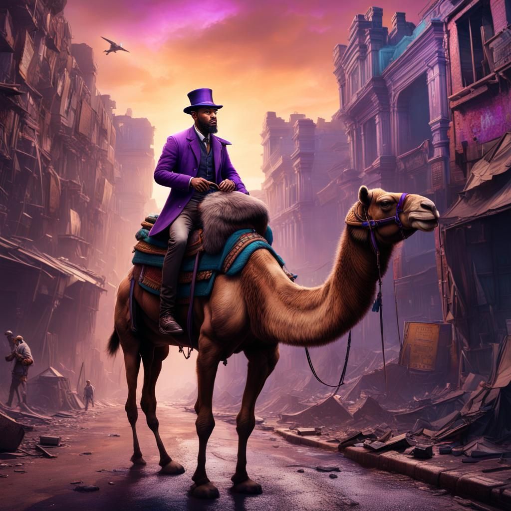 Camel Rider in Post-Apocalyptic Stokes Croft