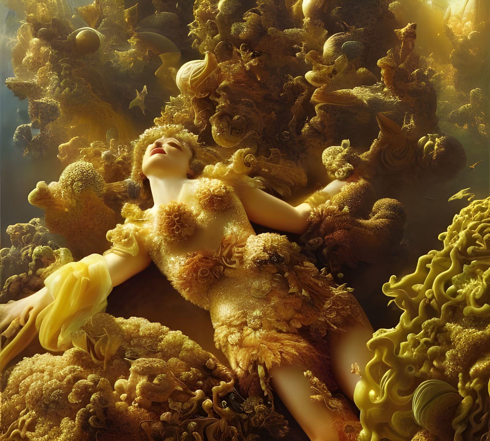 Dreamy Mandelbulb Fractal in Ultrarealistic Detail