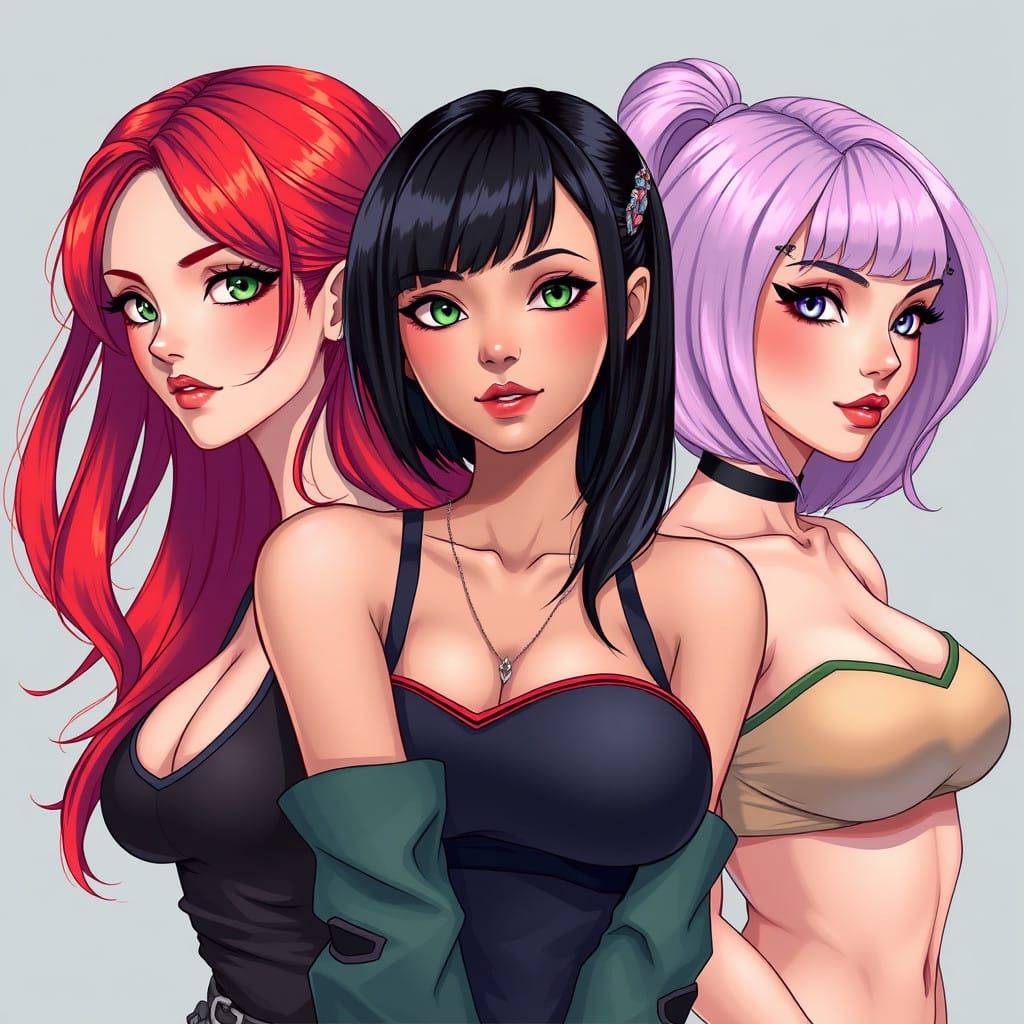 Akane, Moon and Peony