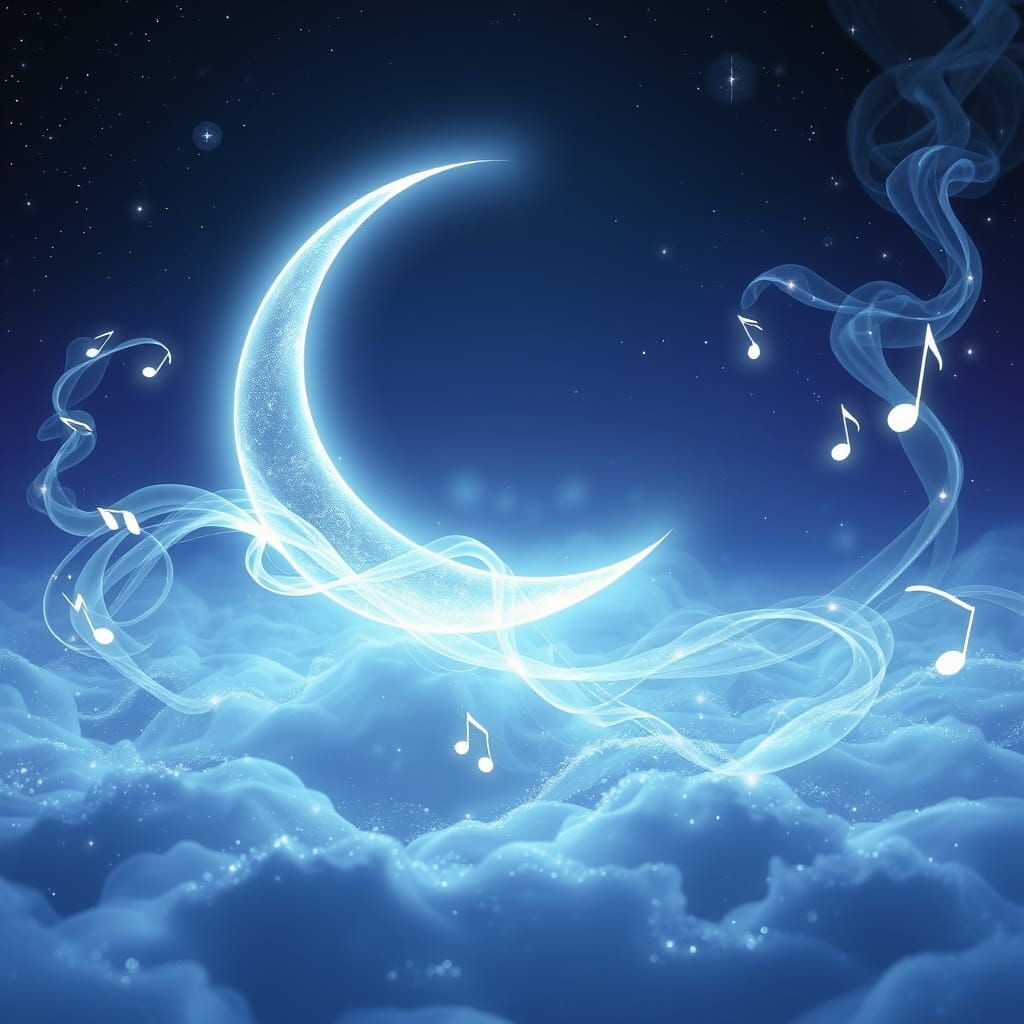 Surreal Crystal Moon Radiates Ethereal Energy in Neon Dreams...