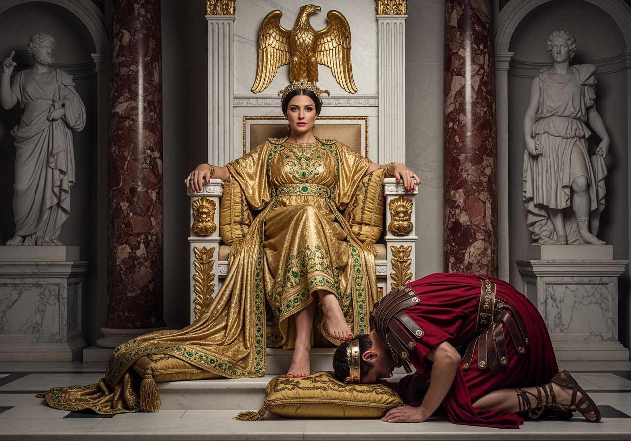 Empress Messalina Tramples Defeated King