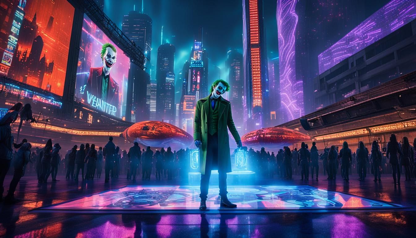 Futuristic Blade Runner Cityscape in Neon Glory