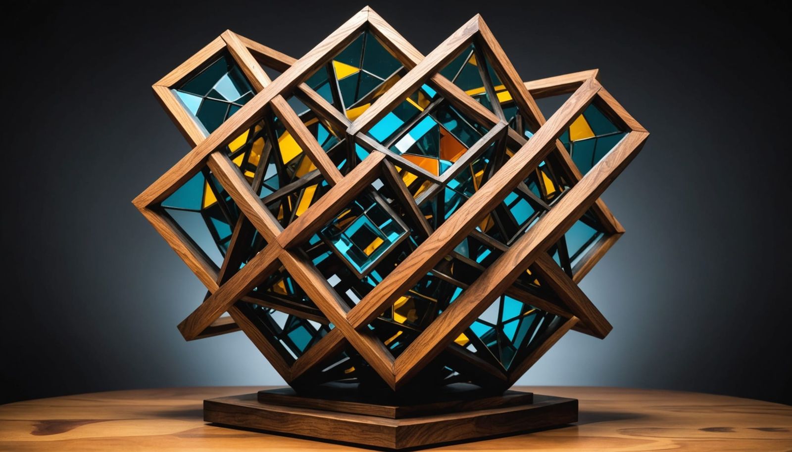 Whimsical Abstract Sculpture in Vibrant Colors