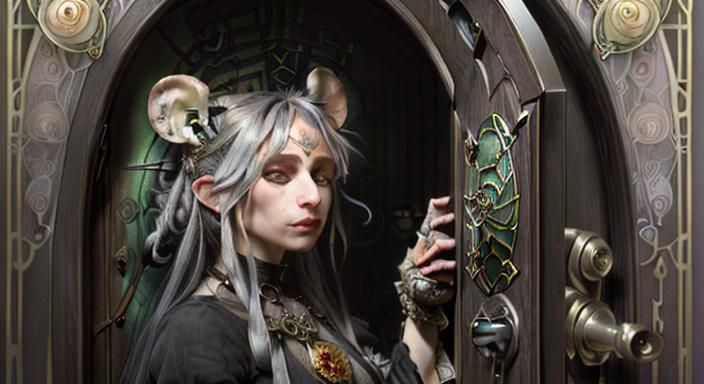 Rat in Surreal Fantasy Style, 3D Shading