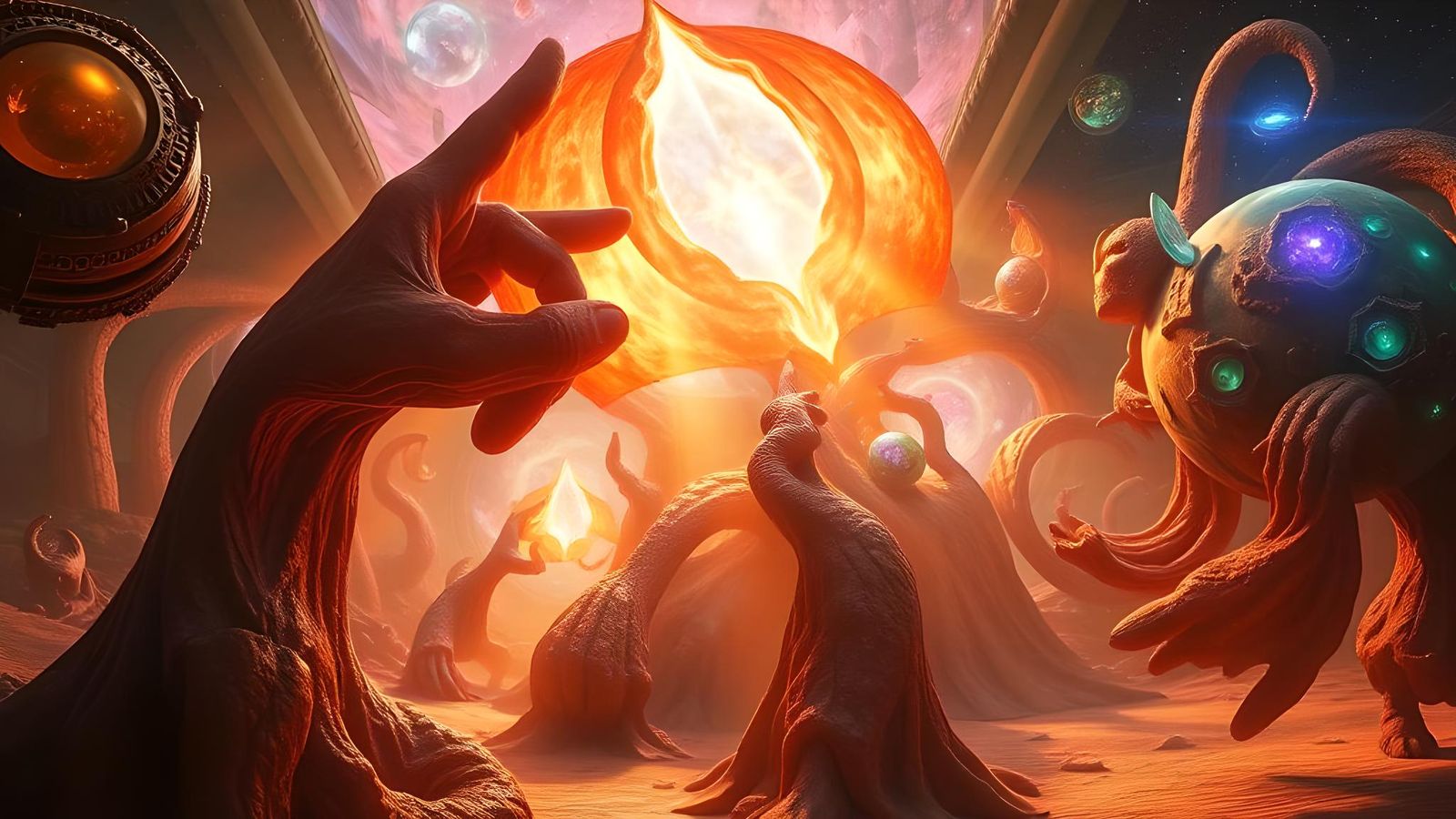 Cinematic Fractal Formation with Chromatic Glow