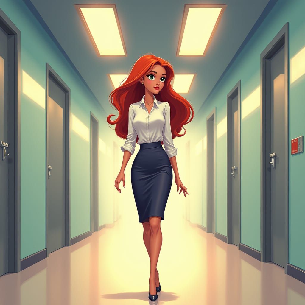 Elegant Princess Returns to Modern Office Life in Whimsical ...