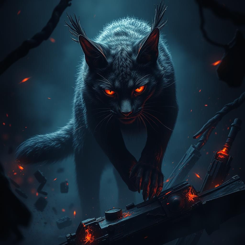 Stealthy Catlike Attacks in the Dark: Digital Matte Painting