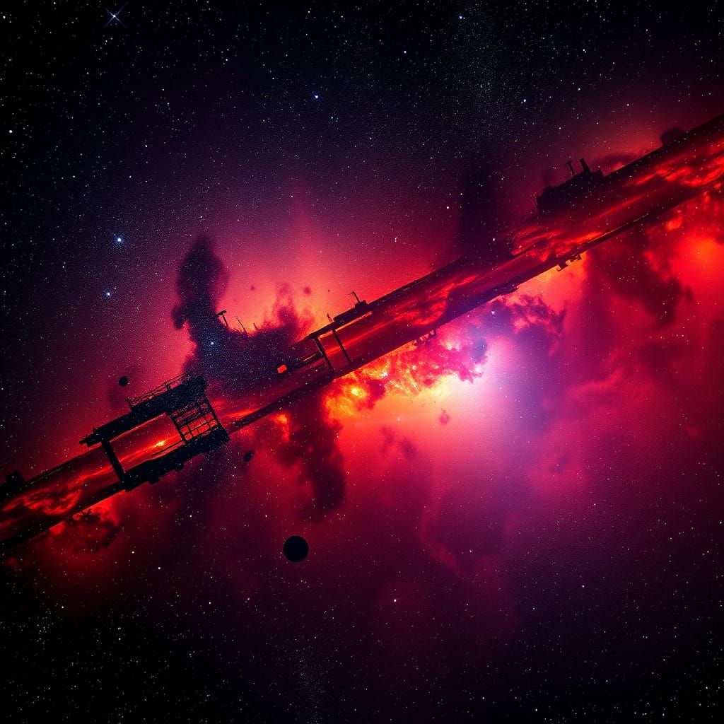 Breathtaking Sunset Cosmos in Vibrant HDR