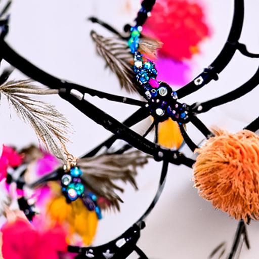 Whimsical Dreamcatcher Floating in Starry Sky