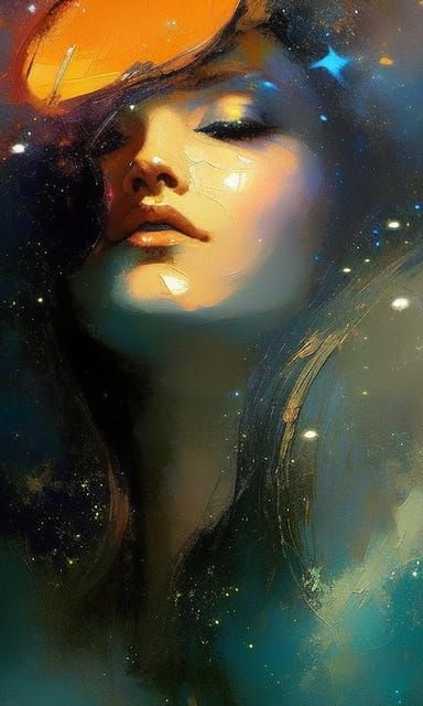 Jupiter Goddess Portrait in Speedpaint Style