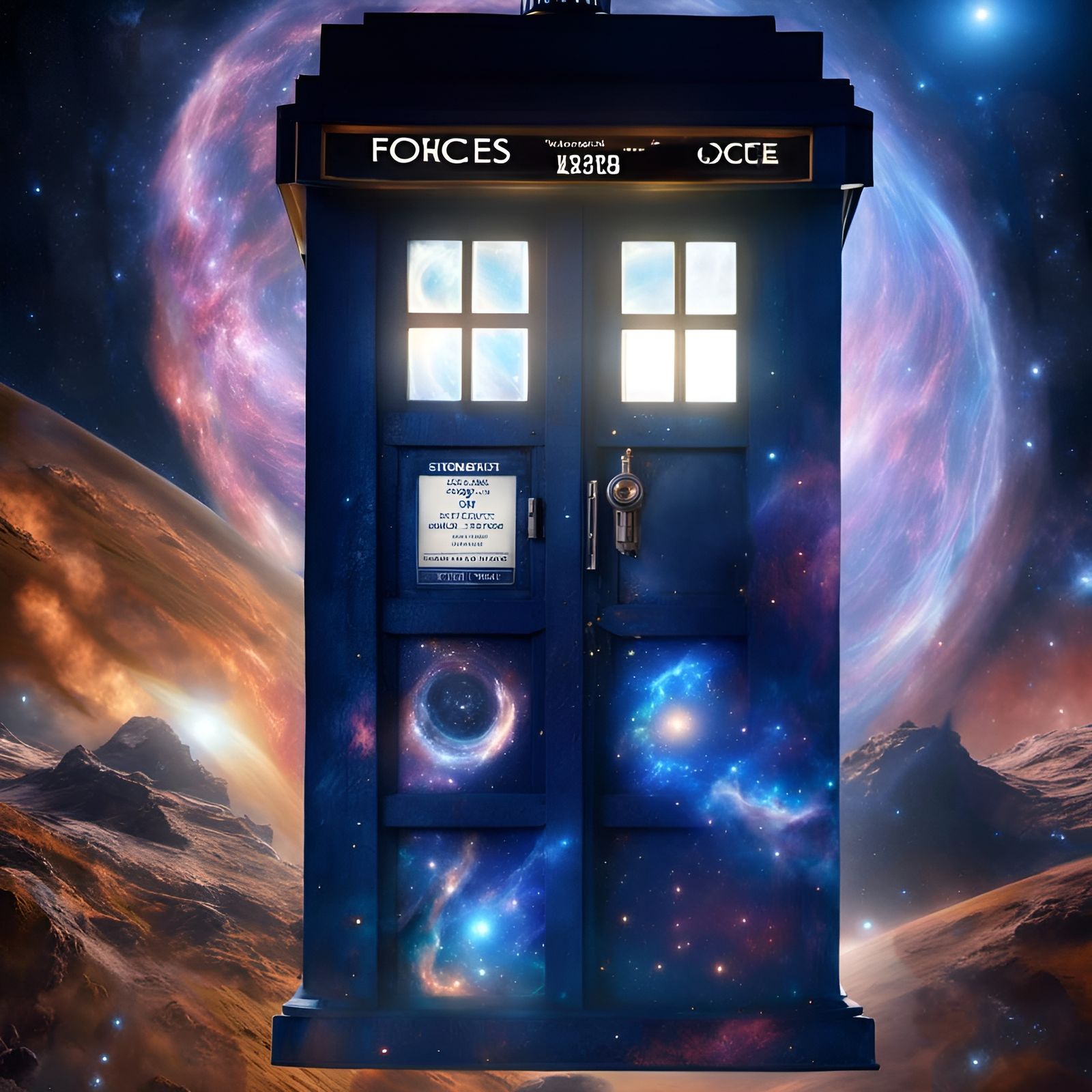 Tardis Near Space Anomaly: Holographic Digital Art