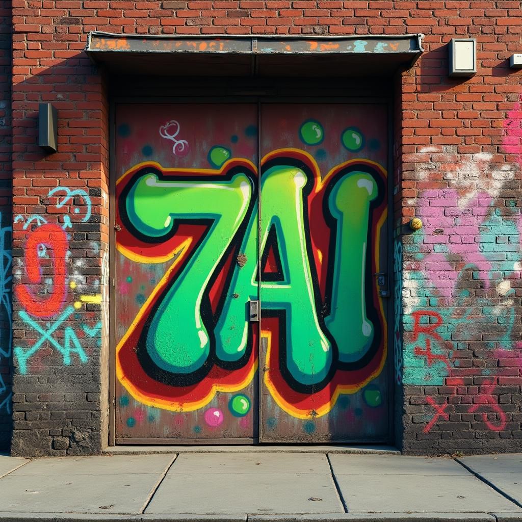 Brooklyn Laundromat Wall with Graffiti Art in Unreal Engine ...