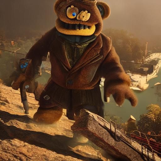 Freddy Fazbear in Haunted Amusement Park
